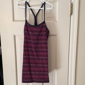 Lululemon Striped Purple and Black Women's Tank Top
